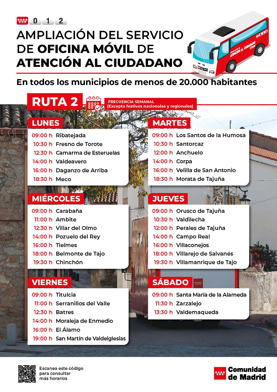 Oficina móvil atención al ciudadano CM